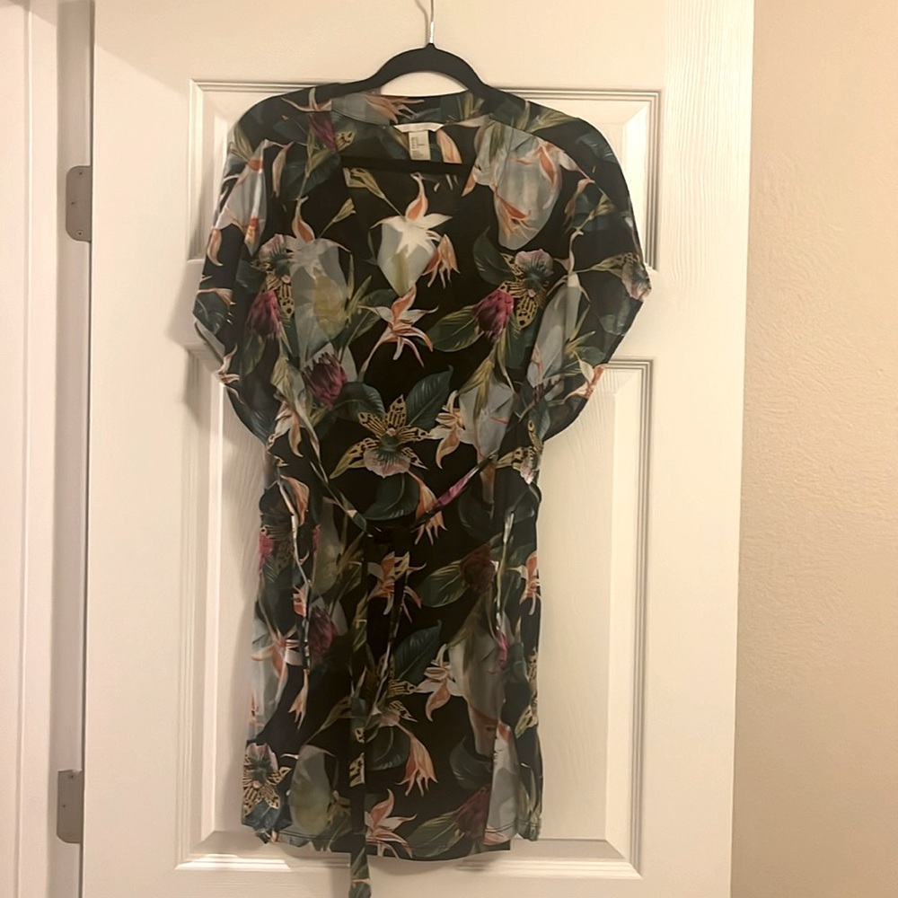 H&M Tropical Bathing Suit Cover Up